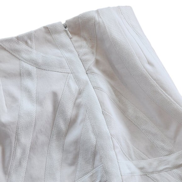 Worth White Skirt with Dressy Scalloped Detail Gorgeous 4 - Picture 6 of 7